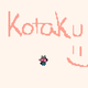 Pink dog under big words that say "Hi Kotaku" with a smiley face